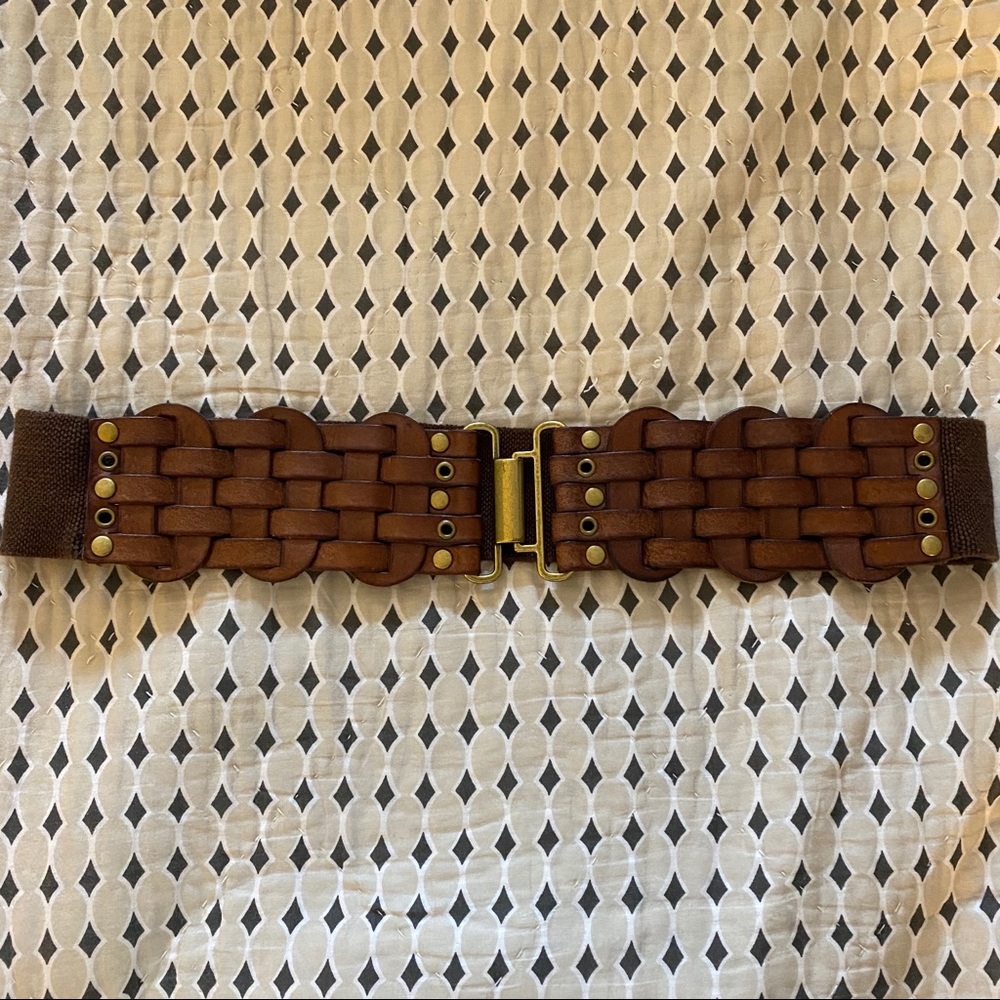 Anthropologie Woven Stretch Belt
